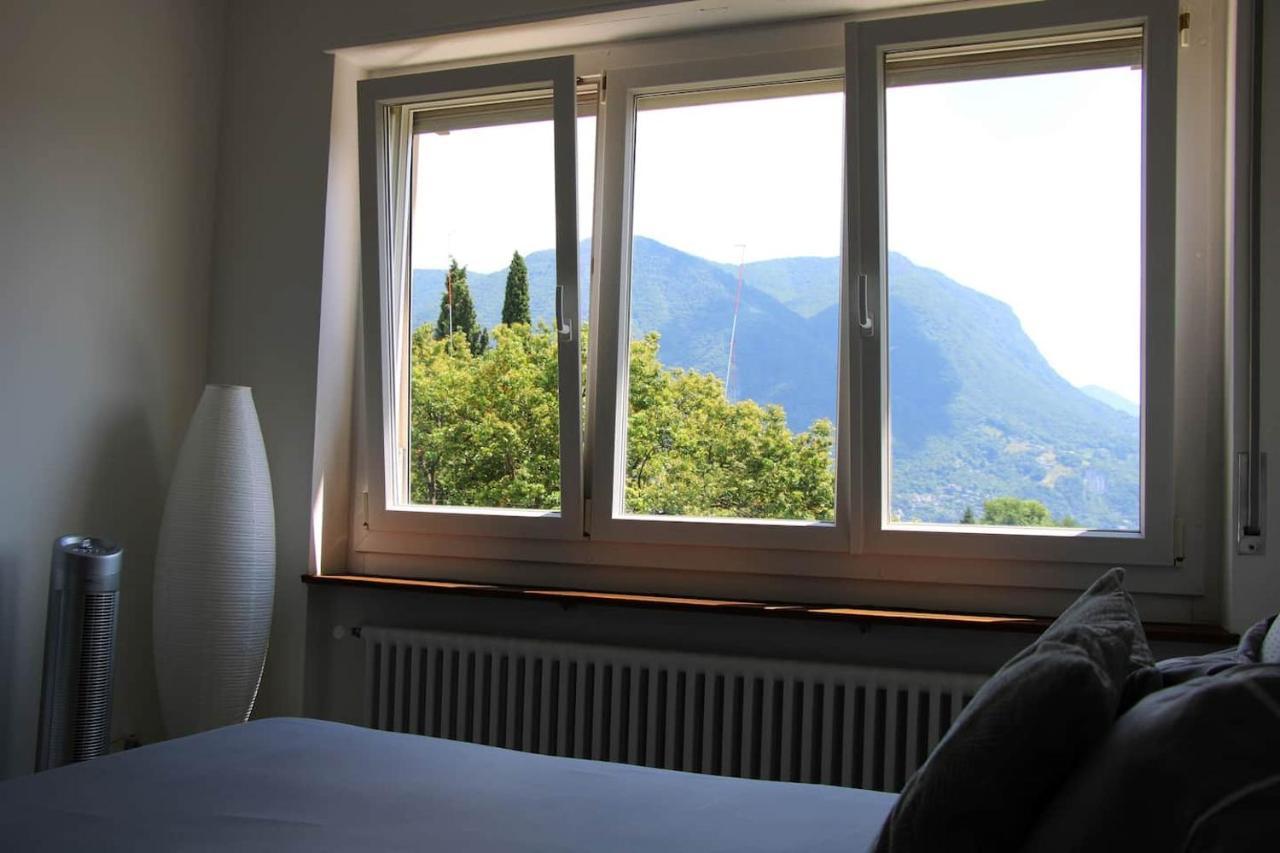 New & Modern Apartment With Beautiful Lake View! Lugano Kültér fotó