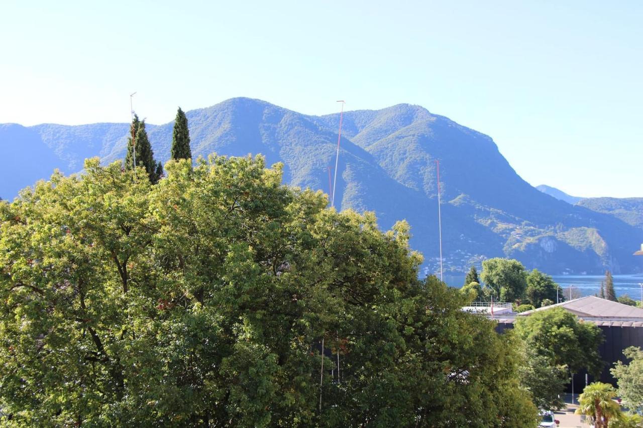 New & Modern Apartment With Beautiful Lake View! Lugano Kültér fotó